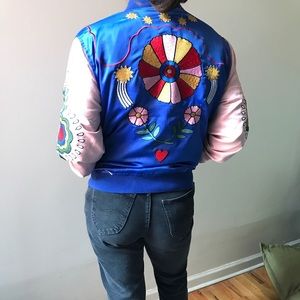 AMAZING embroidered multicolor bomber jacket
